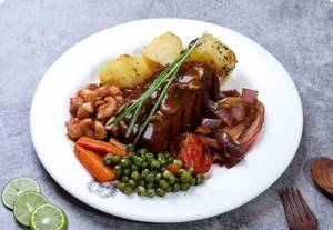 Ham Steak Mushroom