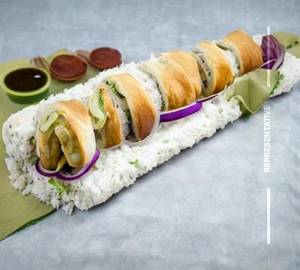 Double Egg Chicken Schezwan Roll