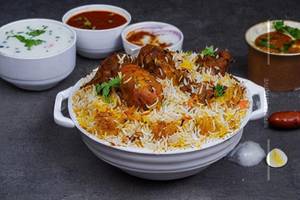 Hyderabadi chicken dum biryani