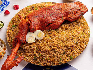 Mutton Raan Tandoori With Kepsa Rice