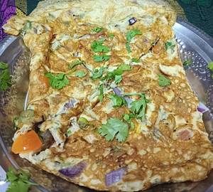Spicy bread omelette
