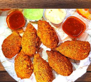 Peri Peri Cheese Corn Fried Momos [7 pieces]