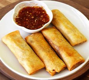 Veg Spring Rolls )