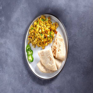 Egg Bhurji with Paratha