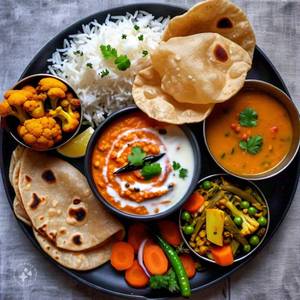 Simple Thali     