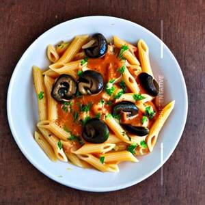 Mix Sauce Penne Mushroom Pasta