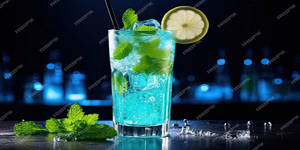 Blue Lagoon Mojito