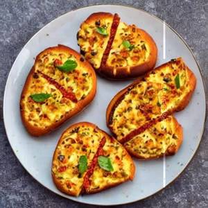 Peri Peri Paneer Garlic Bread