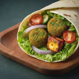 Herb Kebab Paneer Roll
