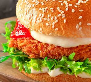 Chicken crispy cheese burger
