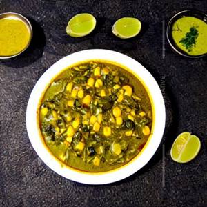 Pukthani Chaman (Palak & Corn)