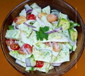 Cream Kachumber Salad