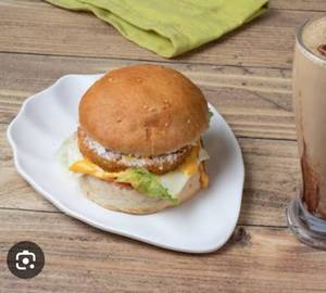 Combo veg burger cold coffee