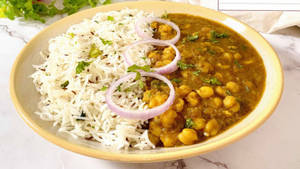 BASMATI Rice/ ROTI WITH BUTTER CHOLE MASALA