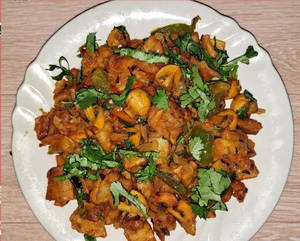 Mushroom Kothu Paratha