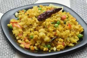 Veg poha plate