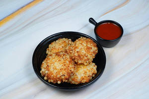 Sabudana Tikki With Chutni (4 Pc) (Used Senda Namak) [DB]