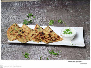 2 Stuffed Paratha With Choice Of Curd  Or 2 Butter