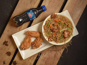 Chicken Noodel + 3 Pc Wings+250 Ml Cold Drinks