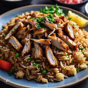 Chicken Showarma Fried Rice
