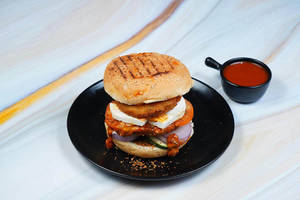 Herbal Paneer Double Tikki Burger