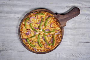 Onion And Capsicum Pizza.