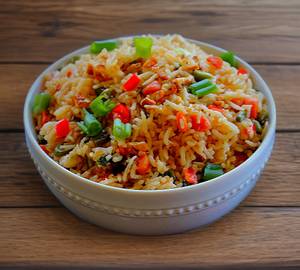 Veg Burnt Garlic Fried Rice