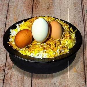 Egg Biryani Half
