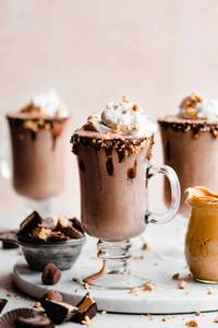 Chocolate Milkshake with Nuts