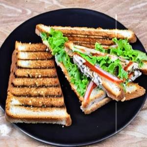 Mushroom Cheese Mix Toast Sandwich
