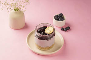 Blueberry Cheese Jar Cake