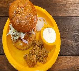 Chicken Achari Burger