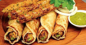 Chicken Sheekh Kabab Roll