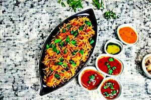 Veg Manchurian Fried Rice 