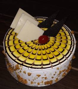 Eggless Butterscotch Cake