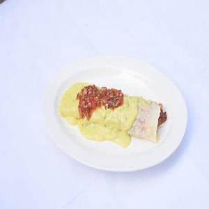 Enchiladas With Beans, Salsa & Cheese