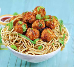 Veg Manchurian Noodles