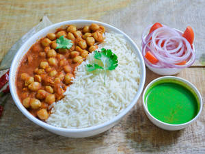 White Channa + Rice