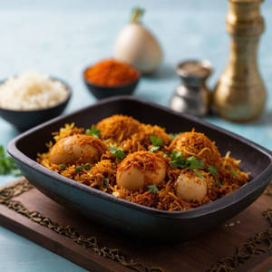 Masala Egg Fry Biryani