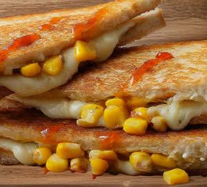 Corn Cheese Grill Sandwich