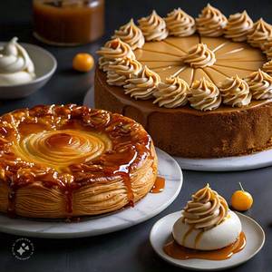 Eggless Butter Scotch Pastry (4 Pcs) + Eggless Butter Scotch Cake                                                                                 