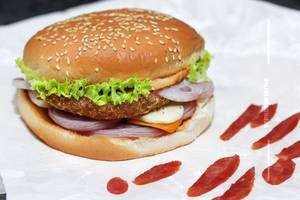 Salami Chicken Burger