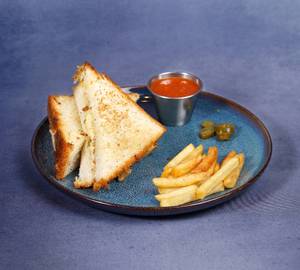 Confit Garlic Cheese Toast