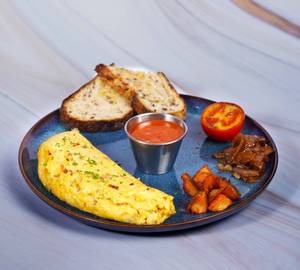 Mushroom & Spinach Cheese Omelette