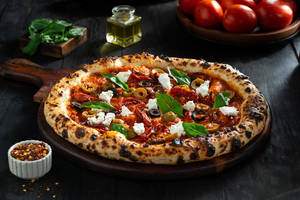 Italian - Pizza Marinara with Olive, Sundried Tomato & Feta Cheese