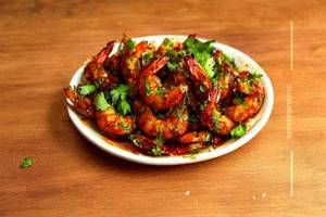 Chilli Garlic Prawns Fry