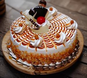 Eggless Royal Butterscotch Cake