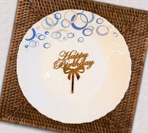 Acrylic Happy Birthday Topper [ Gold ]
