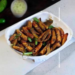 Baby corn pepper dry