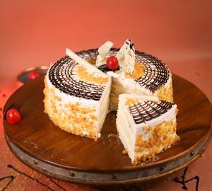 Eggless Butterscotch Cake 